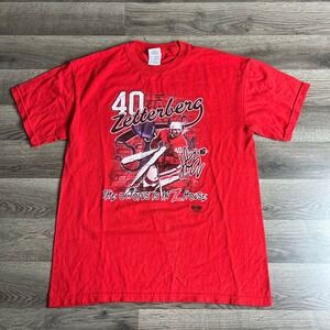 Detroit Red Wings T Shirt‎ Mens Medium Henrik Zetterberg NHL Hockey 2009